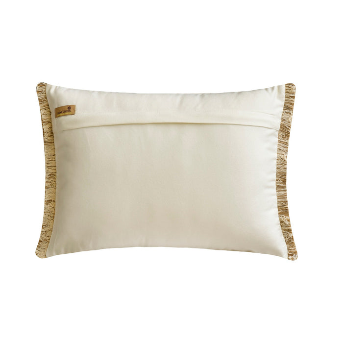 Atasi - Blue Linen Lumbar Pillow Cover