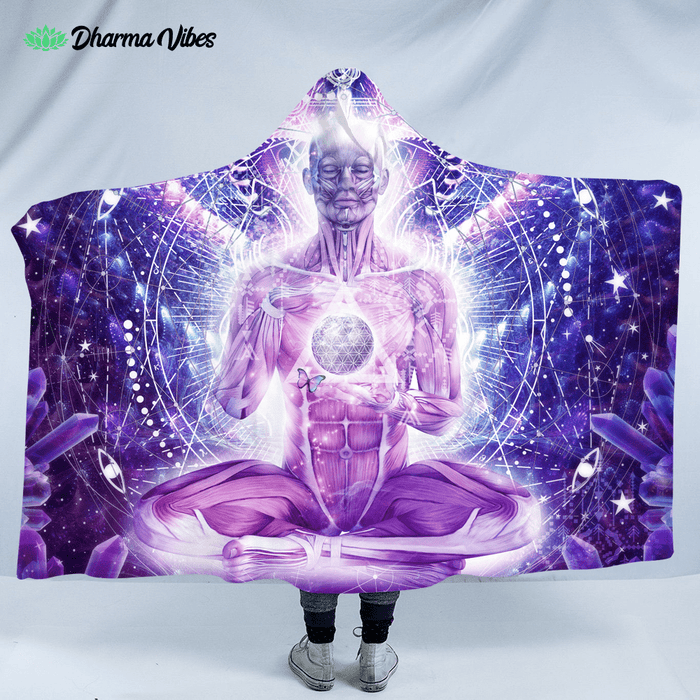 Balanced Self by Cameron Gray Hooded Blanket