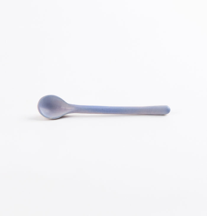 Baby Blue and pink ceramic teaspoon