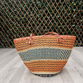 Basket Handbag With Leather Handles - Anabila