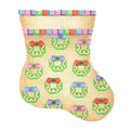 BB 1142 - Mini Stocking - Gold with Wreaths
