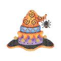 BB 1897 - Mini Witch Hat - Orange & Purple with Spider
