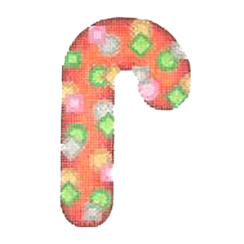 BB 2722 - Jeweled Candy Cane - Red