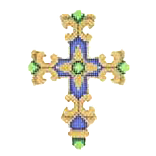 BB 2748 - Cross - Royal Blue & Gold