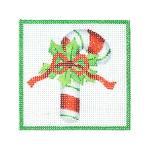 BB 3188 - Square Ornament - Candy Cane