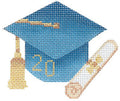BB 6063 - Graduation Cap - Light Blue with Year