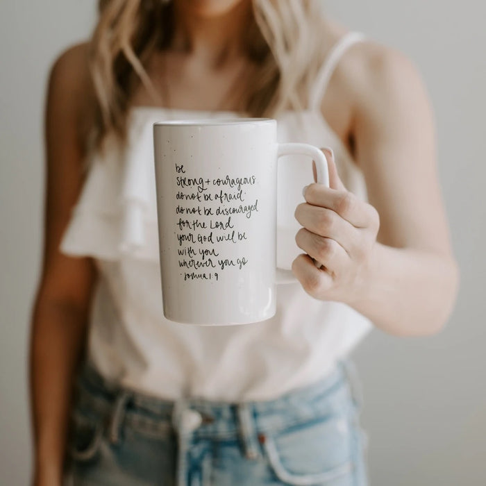 Be Strong & Courageous Tall Coffee Mug