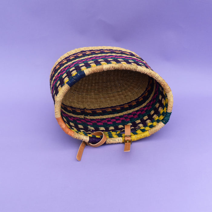 The perfect fair-trade accessory you need for your bike to help carry items freely, be it a little shopping or bits and bubs. It comes with a faux leather strap so that it can be fitted on the bike. It’s colorful, stylish and most importantly eco-friendly and It doesn’t matter if it gets wet. All you need to do is dry it in airy place. It is easy to strap and unstrap onto the bike as and when needed.