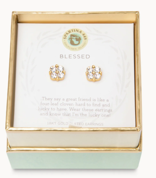 Blessed Chrystal Stud Earrings