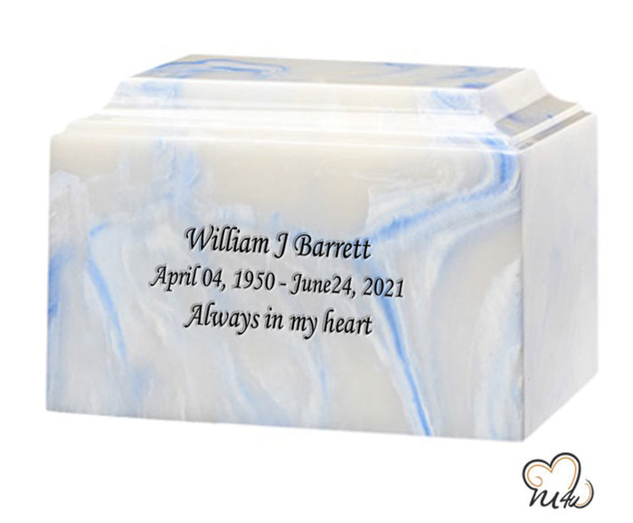 Blue Onyx Cultured Marble Urn - ExquisiteUrns