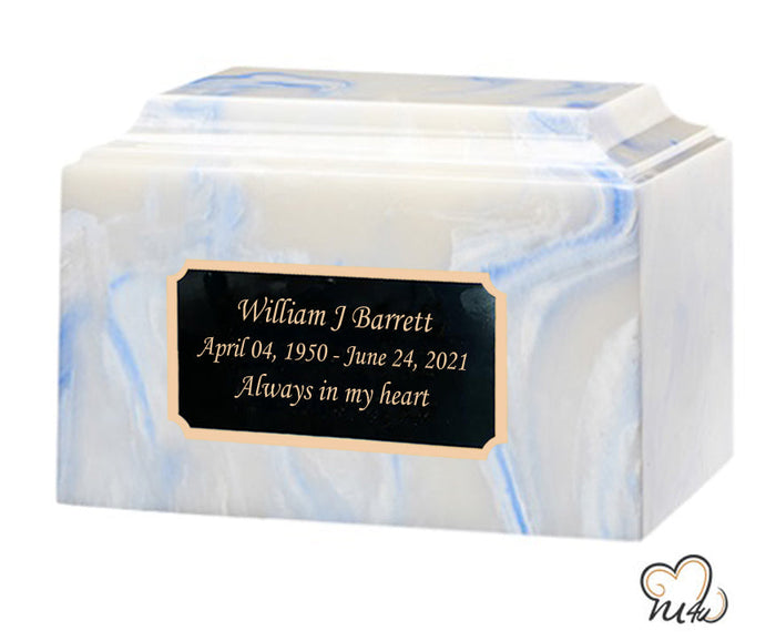 Blue Onyx Cultured Marble Urn - ExquisiteUrns