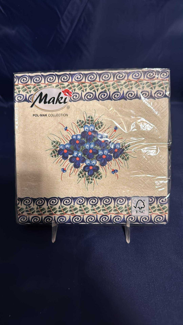 Blue Poppy Napkins