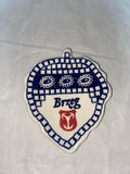 Blue Sunflower Brzeg Lg. Leaf Dish - Pattern Blue Sunflower