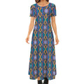 Bona Mod Short Sleeve Maxi Dress