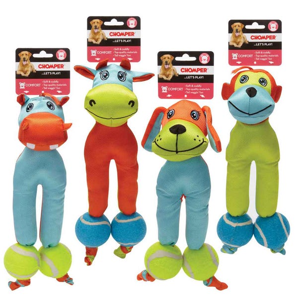 Boss Pet Products Chomper Tennis Tots Dog Toy
