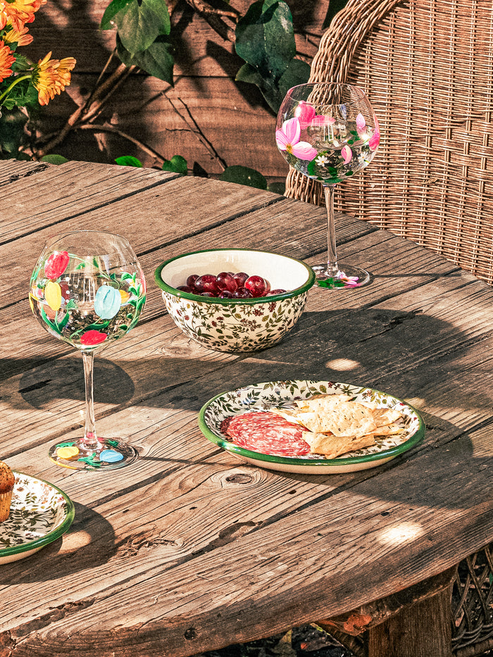 Botanical Bliss Wine Glass, Set of 4