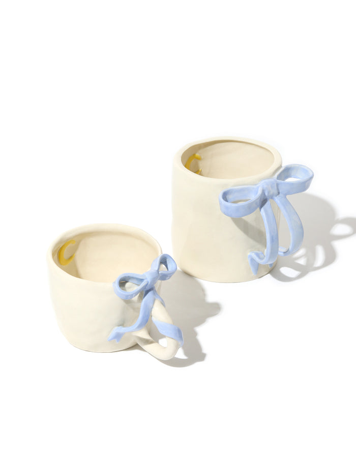BowKnot Tableware Set, Baby Blue Set of 4