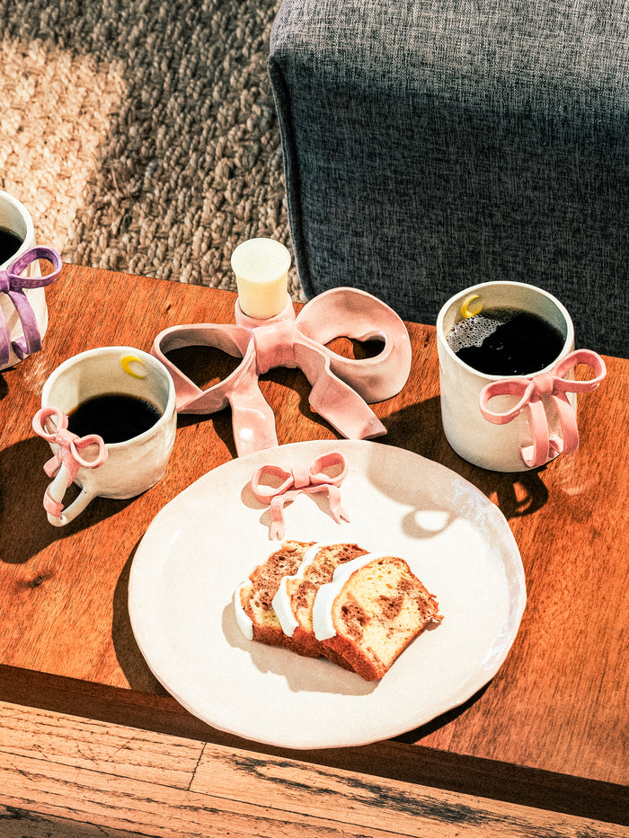 BowKnot Coffee Cup, Blush Pink