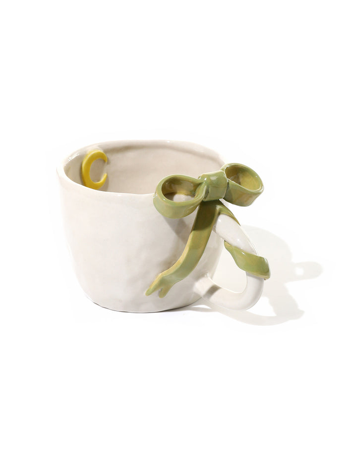 BowKnot Coffee Cup, Olive Green