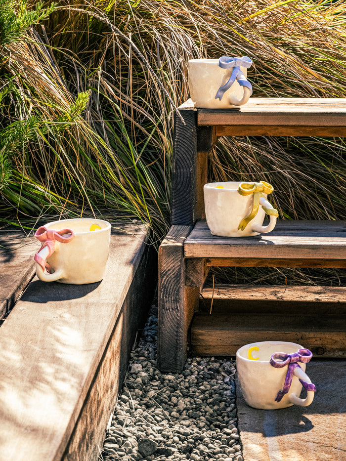 BowKnot Coffee Cup, Blush Pink