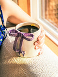 BowKnot Coffee Mug, Lavender Purple