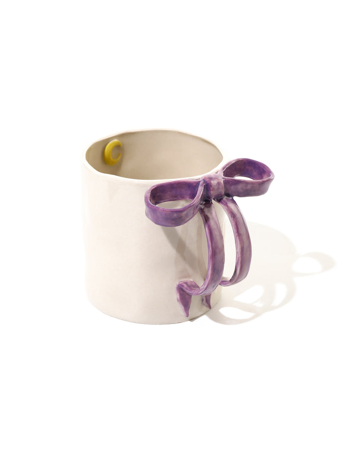 BowKnot Coffee Mug, Lavender Purple