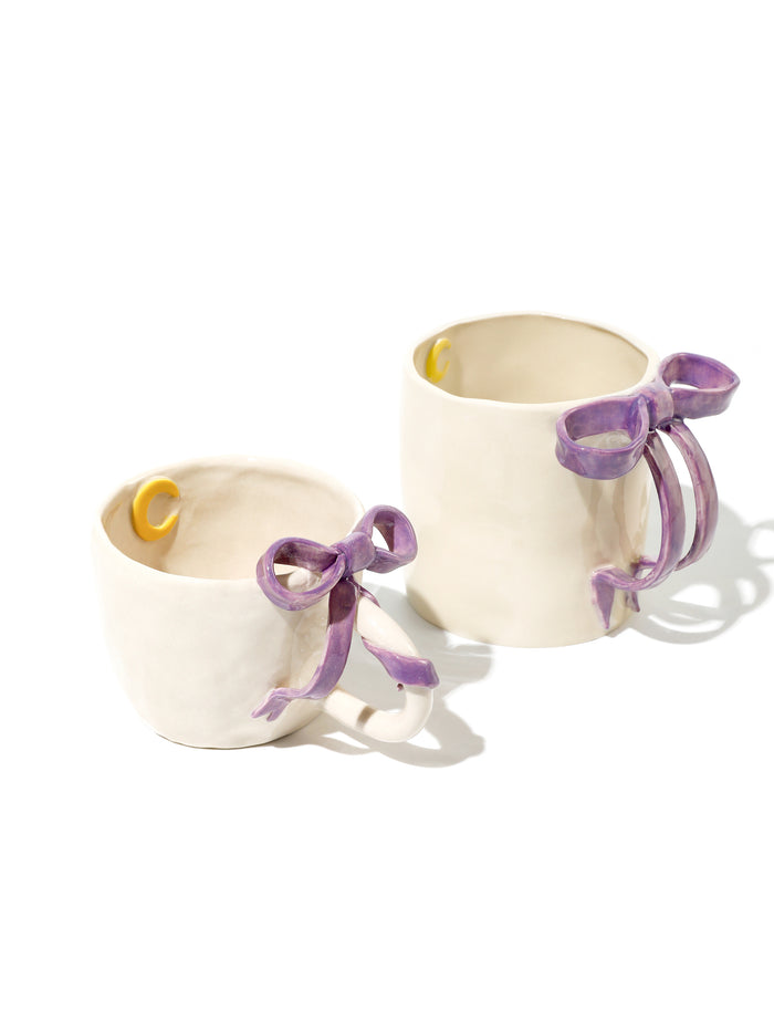 BowKnot Coffee Mug, Lavender Purple