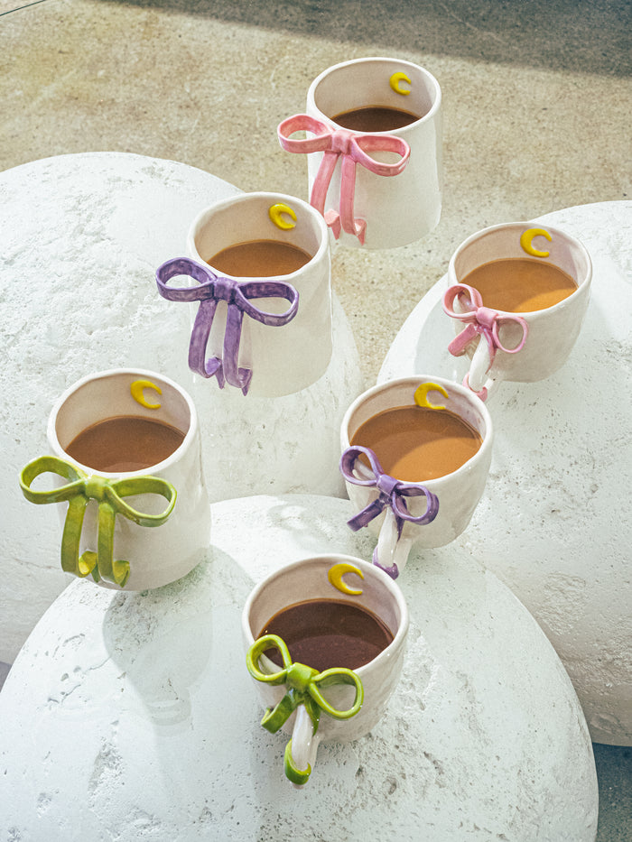 BowKnot Coffee Cup, Lavender Purple
