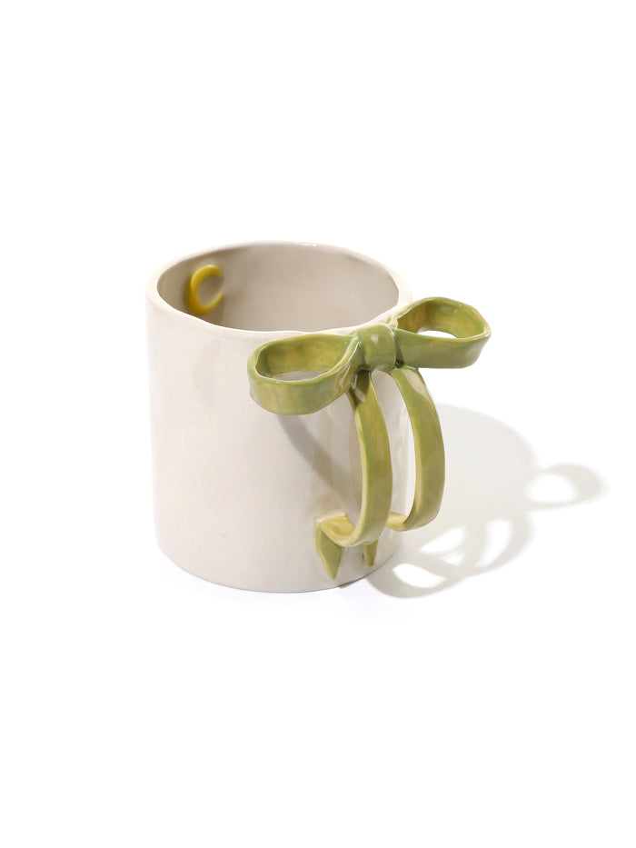 BowKnot Coffee Mug, Olive Green