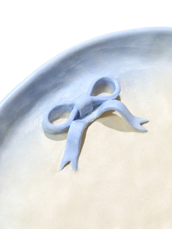 BowKnot Tableware Set, Baby Blue Set of 4