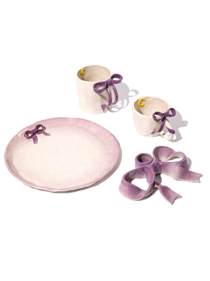 BowKnot Coffee Cup, Lavender Purple