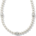 Brighton Meridian Petite Pearl Station Necklace