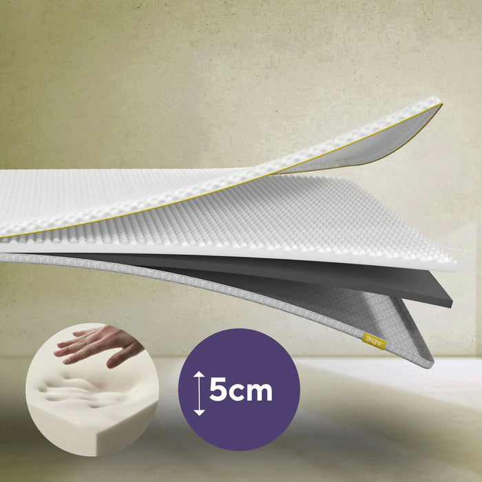 Brightr® Aurora  2 in 1 Memory Foam mattress topper Brightr® Sleep