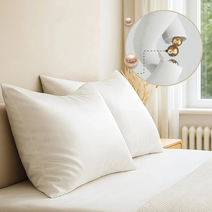 Brightr Eucalyptus Silk pillowcases with Copper Ions
