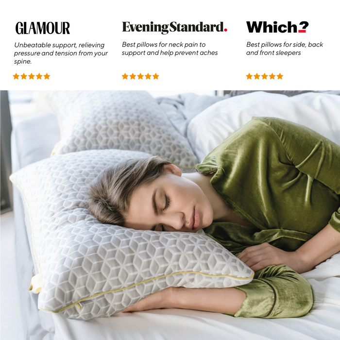 Brightr® Luna Adjustable Memory Foam Pillow - Customizable Support