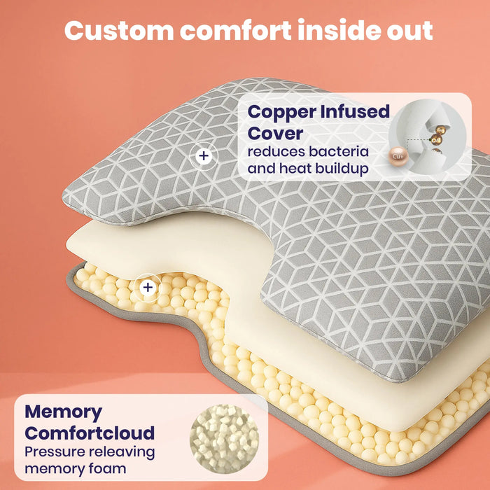 Brightr® MoonHug Adjustable Memory Foam pillow Brightr®