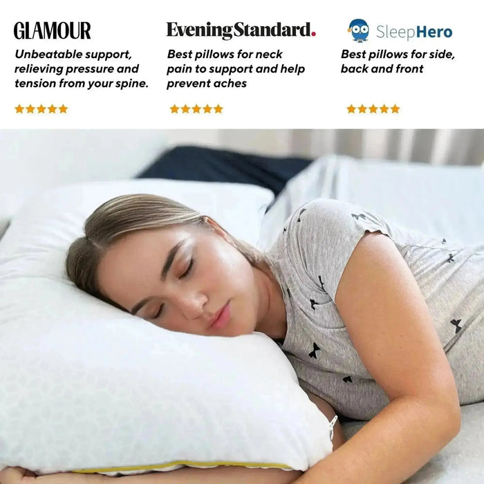 Adjustable Memory Foam Hybrid Pillow by Brightr® Stella - Customizable Comfort