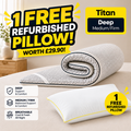Brightr Titan Refurbished Firm Memory Foam  Mattress Topper 5cm deep