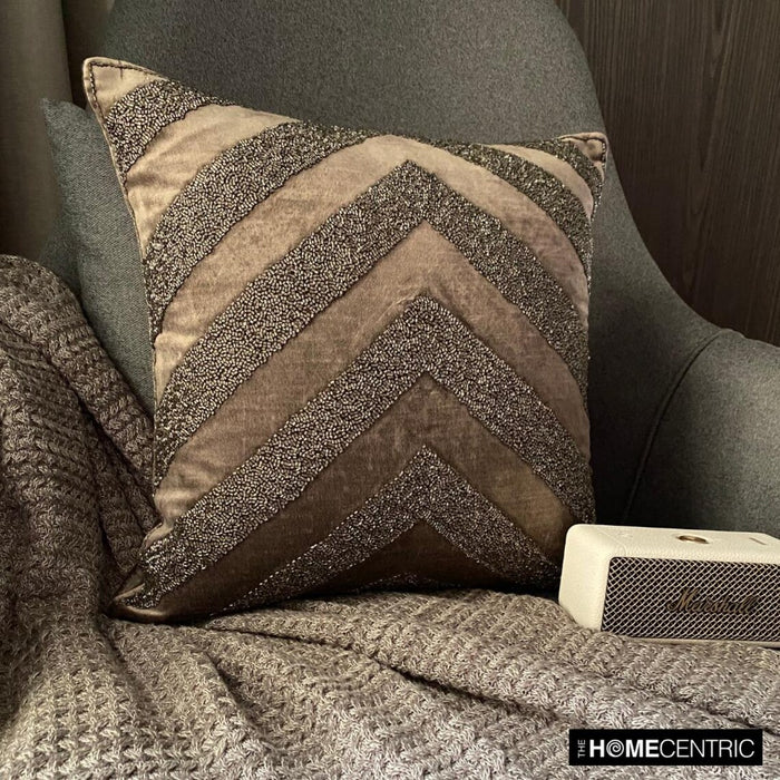 Brown Summit - Brown Velvet Throw Pillow Cover