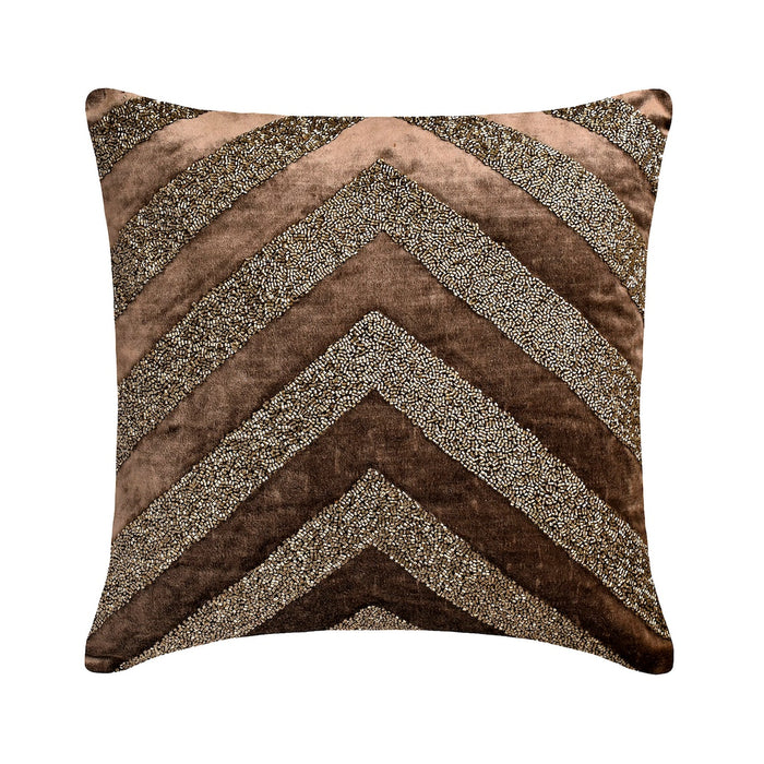 Brown Summit - Brown Velvet Throw Pillow Cover