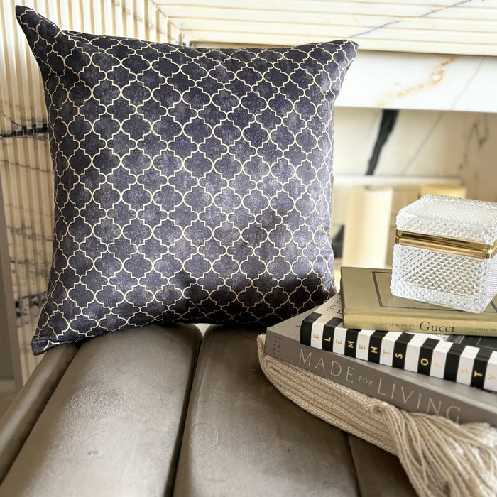 Nour Brown Throw Pillow Cover