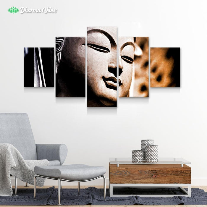 Buddha Compassion by McAshe 5-Piece Canvas
