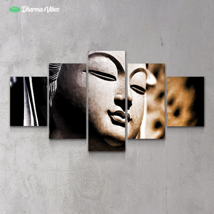 Buddha Compassion by McAshe 5-Piece Canvas