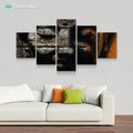 Buddha Wood by BuddhArt 5-Piece Canvas