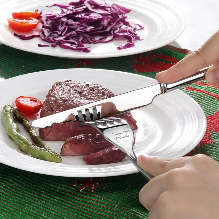Cangshan Rain II Flatware: Forged 20 Piece Set