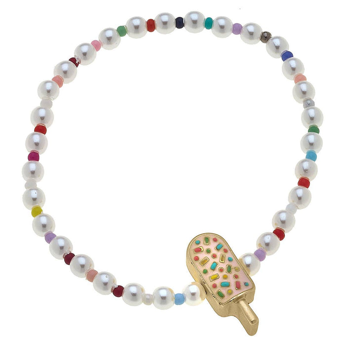 Canvas Style Samantha Pearl Beaded Children's Bracelet