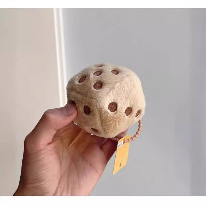 Capybara Dice Plush Keychain