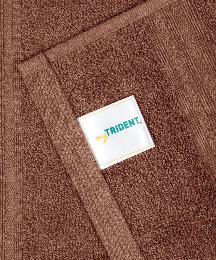 Carnival Towels 4Pc Set, Brown| 450 GSM, 100% Cotton