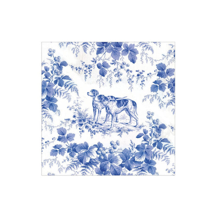 Caspari - Cocktail Napkins - Hunting Toile Blue - Findlay Rowe Designs