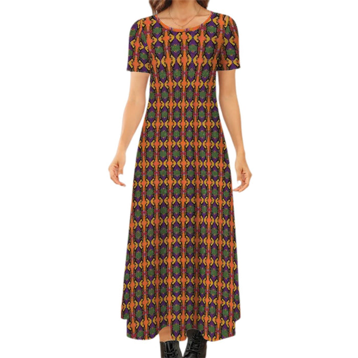 Celebrating Sistas Short Sleeve Maxi Dress
